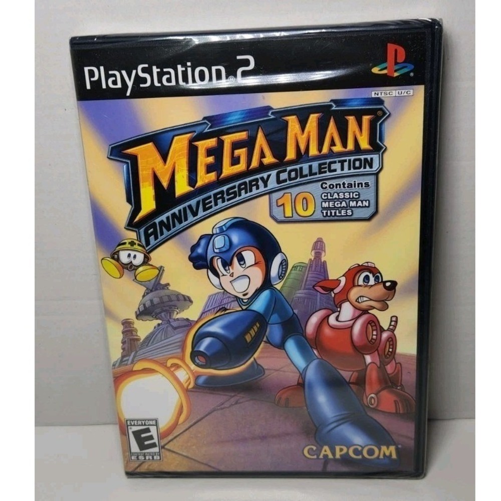 Mega Man Anniversary Collection PlayStation 2, One Disk 10 Games, Sealed New